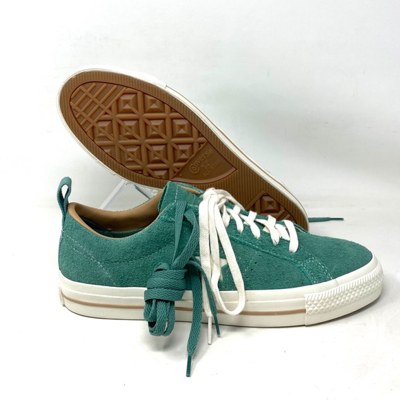 Converse One Star Pro Vintage Suede Shoes Men Size Green Casual Low Top A02947C - Picture 8 of 10